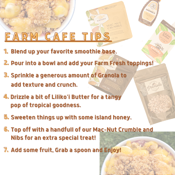 farm cafe tips to create acai bowl