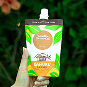 vanilla caramel in spouted squeeze pouch