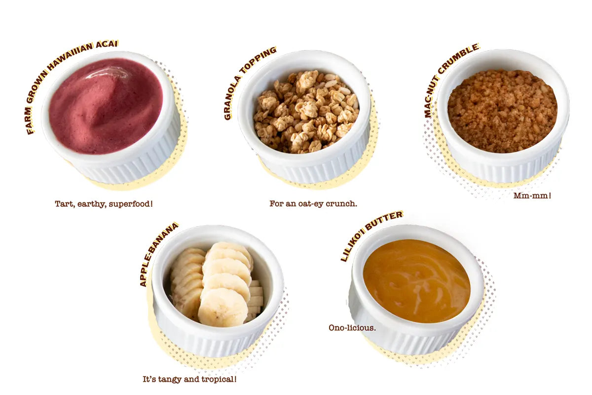 ingredients that make kahuku farms hawaiian acai bowl