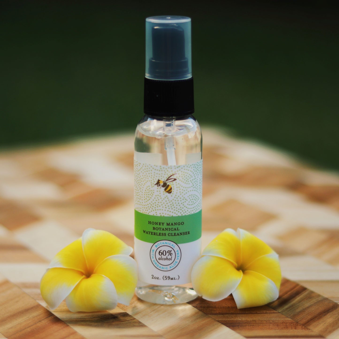 honey mango botanical waterless cleanser in spray bottle