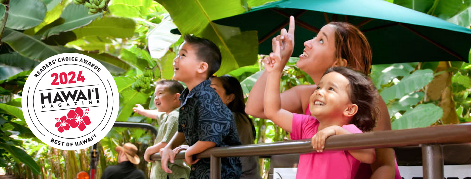 guests on wagon tour in banana patch tunnel