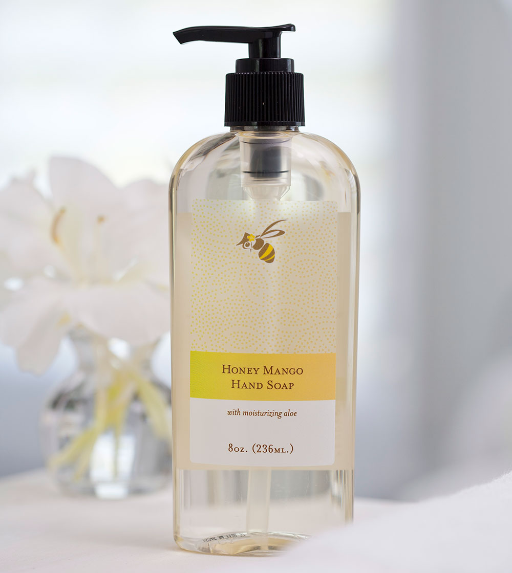 local farm made honey mango hand soap